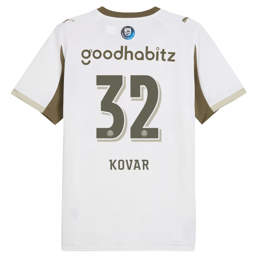 Danxen Herren Matej Kovar #32 Weiß Grau Ausweichtrikot Trikot 2025/26 T-Shirt Schweiz