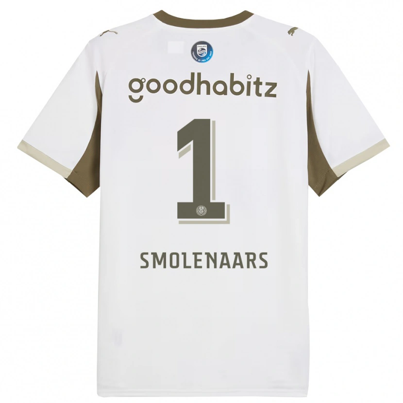 Danxen Herren Tijn Smolenaars #1 Weiß Grau Ausweichtrikot Trikot 2025/26 T-Shirt Schweiz