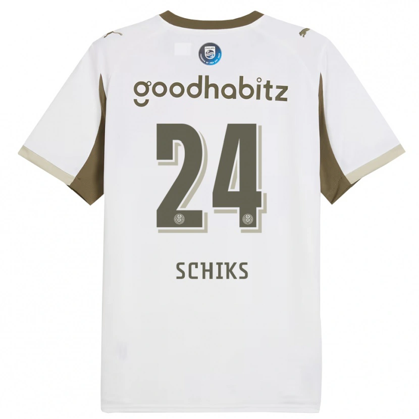 Danxen Herren Niek Schiks #24 Weiß Grau Ausweichtrikot Trikot 2025/26 T-Shirt Schweiz