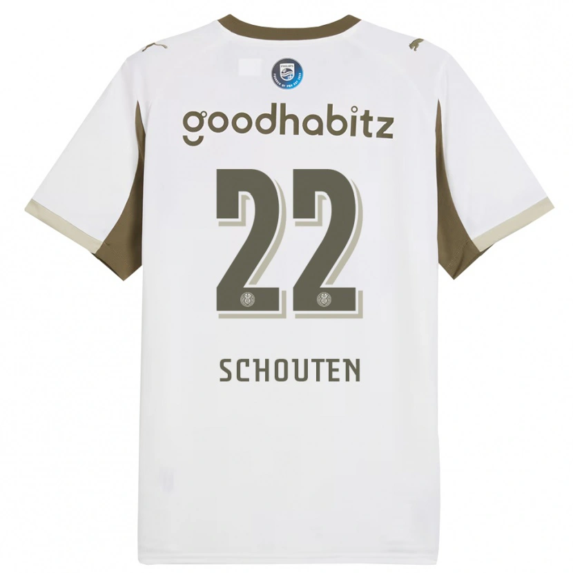 Danxen Herren Jerdy Schouten #22 Weiß Grau Ausweichtrikot Trikot 2025/26 T-Shirt Schweiz