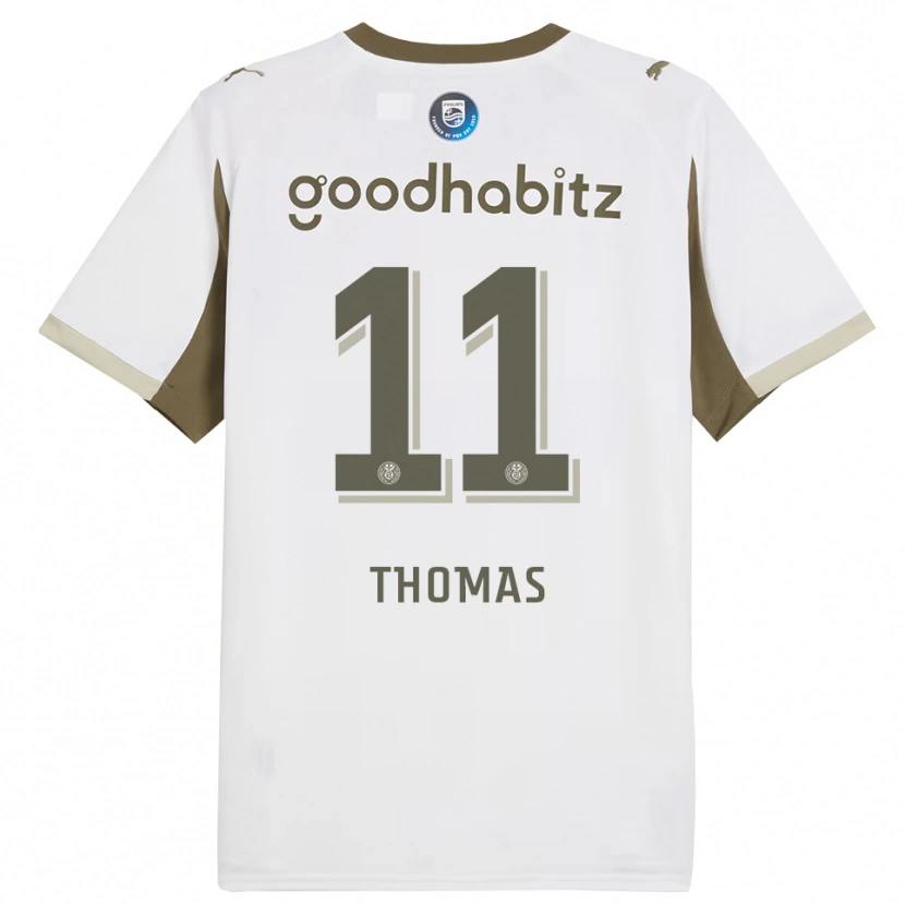 Danxen Herren Ayodele Thomas #11 Weiß Grau Ausweichtrikot Trikot 2025/26 T-Shirt Schweiz