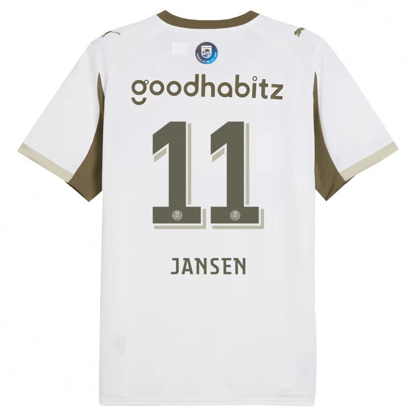 Danxen Herren Renate Jansen #11 Weiß Grau Ausweichtrikot Trikot 2025/26 T-Shirt Schweiz