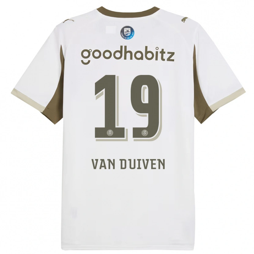 Danxen Herren Jason Van Duiven #19 Weiß Grau Ausweichtrikot Trikot 2025/26 T-Shirt Schweiz