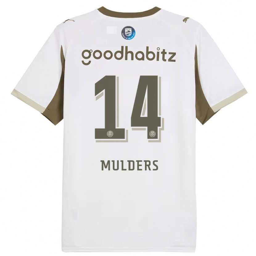 Danxen Herren Boet Mulders #14 Weiß Grau Ausweichtrikot Trikot 2025/26 T-Shirt Schweiz