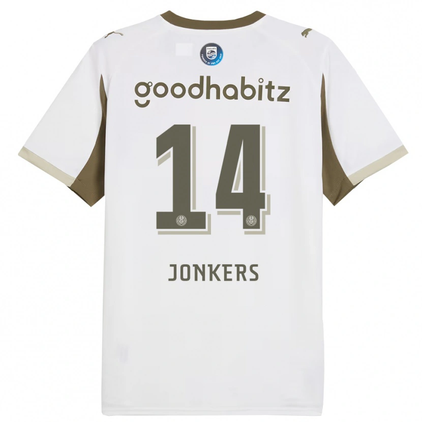 Danxen Herren Brent Jonkers #14 Weiß Grau Ausweichtrikot Trikot 2025/26 T-Shirt Schweiz