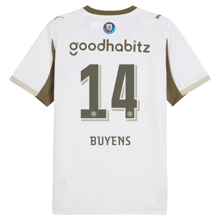 Danxen Herren Mathieu Buyens #14 Weiß Grau Ausweichtrikot Trikot 2025/26 T-Shirt Schweiz