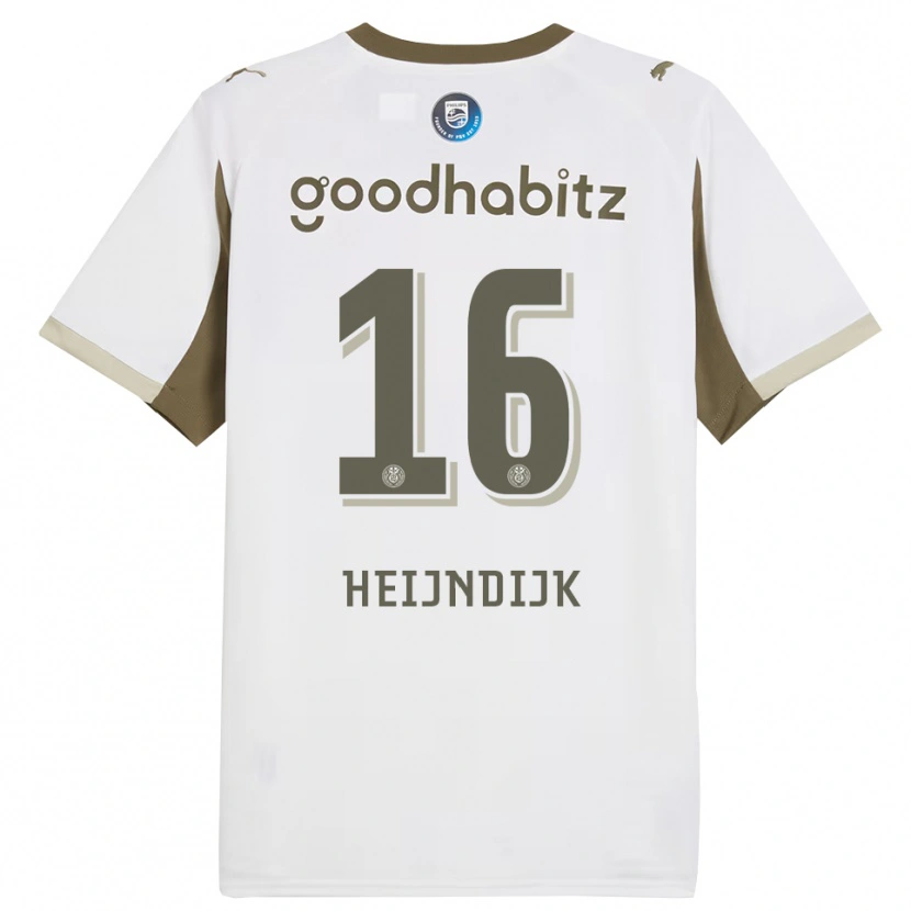 Danxen Herren Bram Heijndijk #16 Weiß Grau Ausweichtrikot Trikot 2025/26 T-Shirt Schweiz
