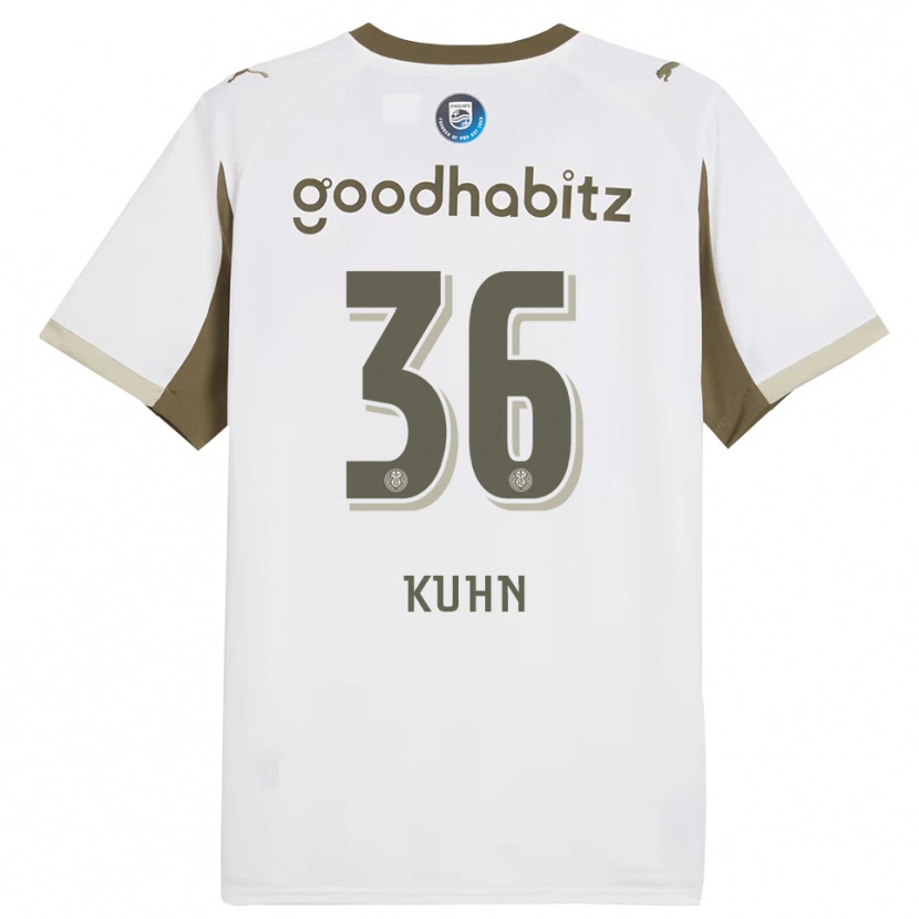 Danxen Herren Wessel Kuhn #36 Weiß Grau Ausweichtrikot Trikot 2025/26 T-Shirt Schweiz
