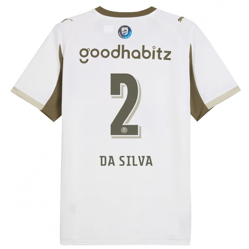 Danxen Herren Aston Da Silva #2 Weiß Grau Ausweichtrikot Trikot 2025/26 T-Shirt Schweiz