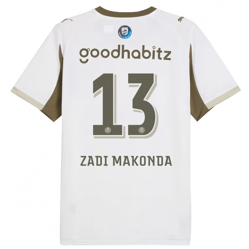 Danxen Herren David Zadi Makonda #13 Weiß Grau Ausweichtrikot Trikot 2025/26 T-Shirt Schweiz
