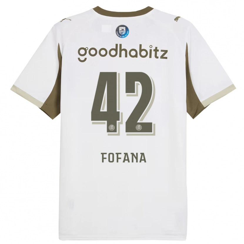 Danxen Herren Fode Fofana #42 Weiß Grau Ausweichtrikot Trikot 2025/26 T-Shirt Schweiz