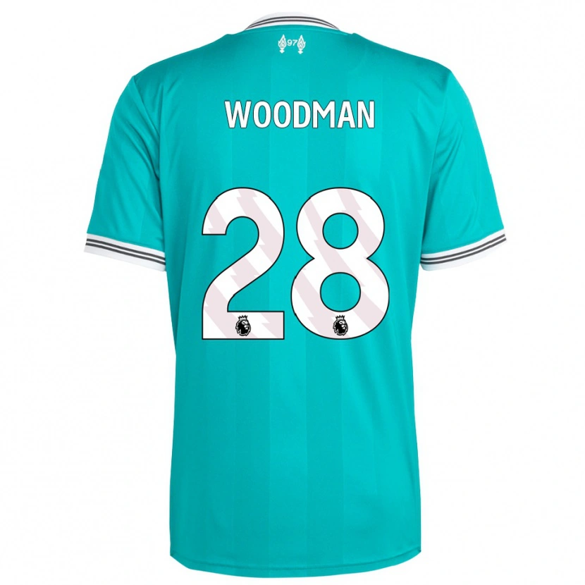 Danxen Herren Freddie Woodman #28 Grün Weiß Ausweichtrikot Trikot 2025/26 T-Shirt Schweiz