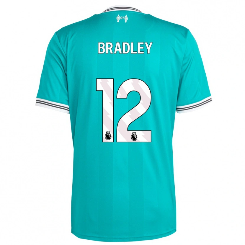 Danxen Herren Conor Bradley #12 Grün Weiß Ausweichtrikot Trikot 2025/26 T-Shirt Schweiz