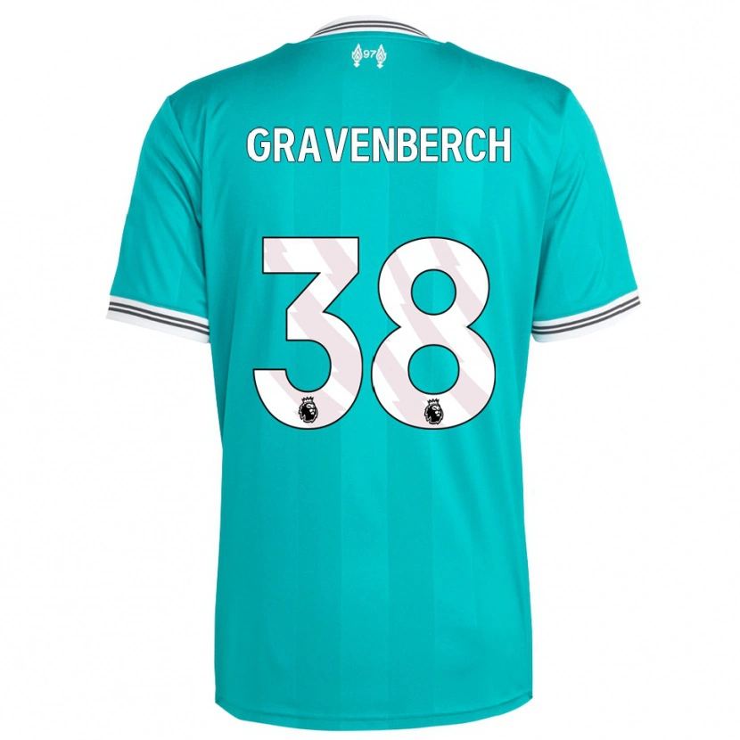 Danxen Herren Ryan Gravenberch #38 Grün Weiß Ausweichtrikot Trikot 2025/26 T-Shirt Schweiz