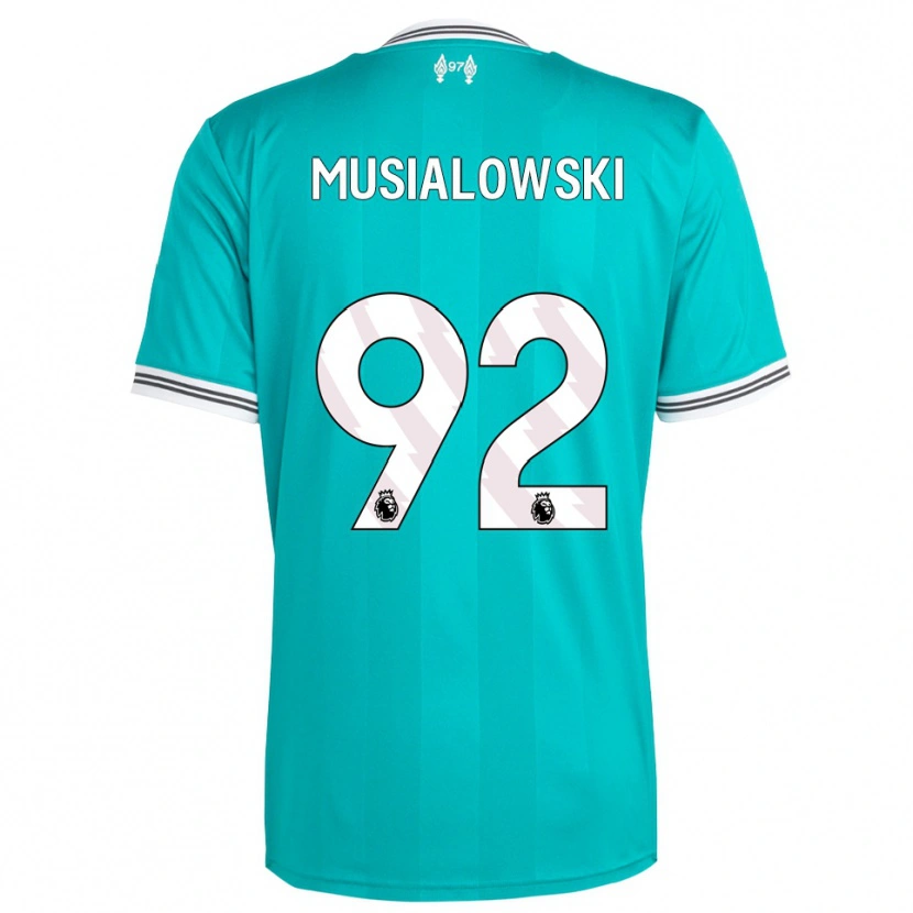 Danxen Herren Mateusz Musialowski #92 Grün Weiß Ausweichtrikot Trikot 2025/26 T-Shirt Schweiz