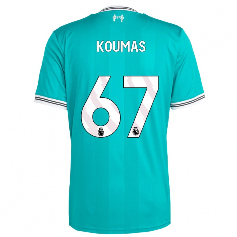 Danxen Herren Lewis Koumas #67 Grün Weiß Ausweichtrikot Trikot 2025/26 T-Shirt Schweiz