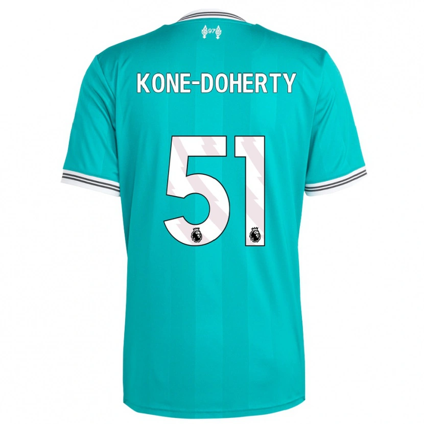 Danxen Herren Trent Kone-Doherty #51 Grün Weiß Ausweichtrikot Trikot 2025/26 T-Shirt Schweiz
