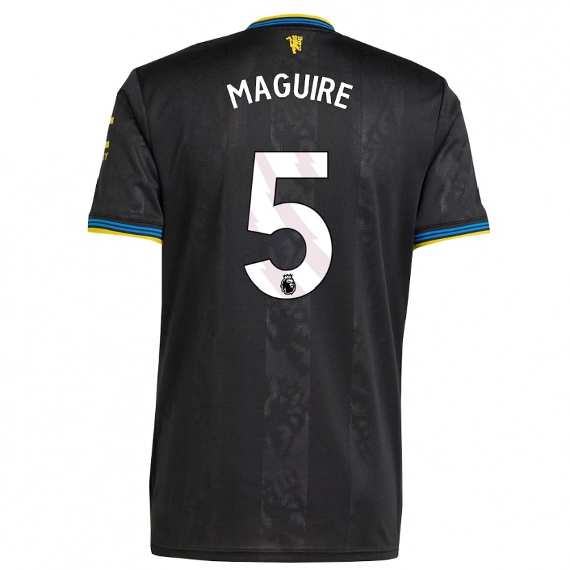 Danxen Herren Harry Maguire #5 Schwarz Gelb Blau Ausweichtrikot Trikot 2025/26 T-Shirt Schweiz
