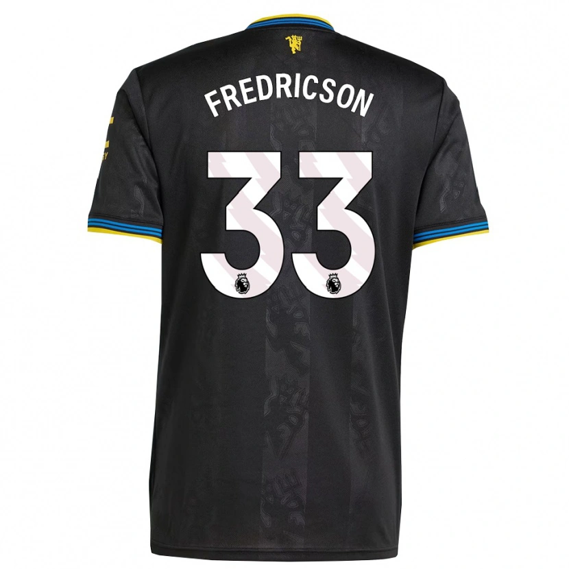 Danxen Herren Tyler Fredricson #33 Schwarz Gelb Blau Ausweichtrikot Trikot 2025/26 T-Shirt Schweiz