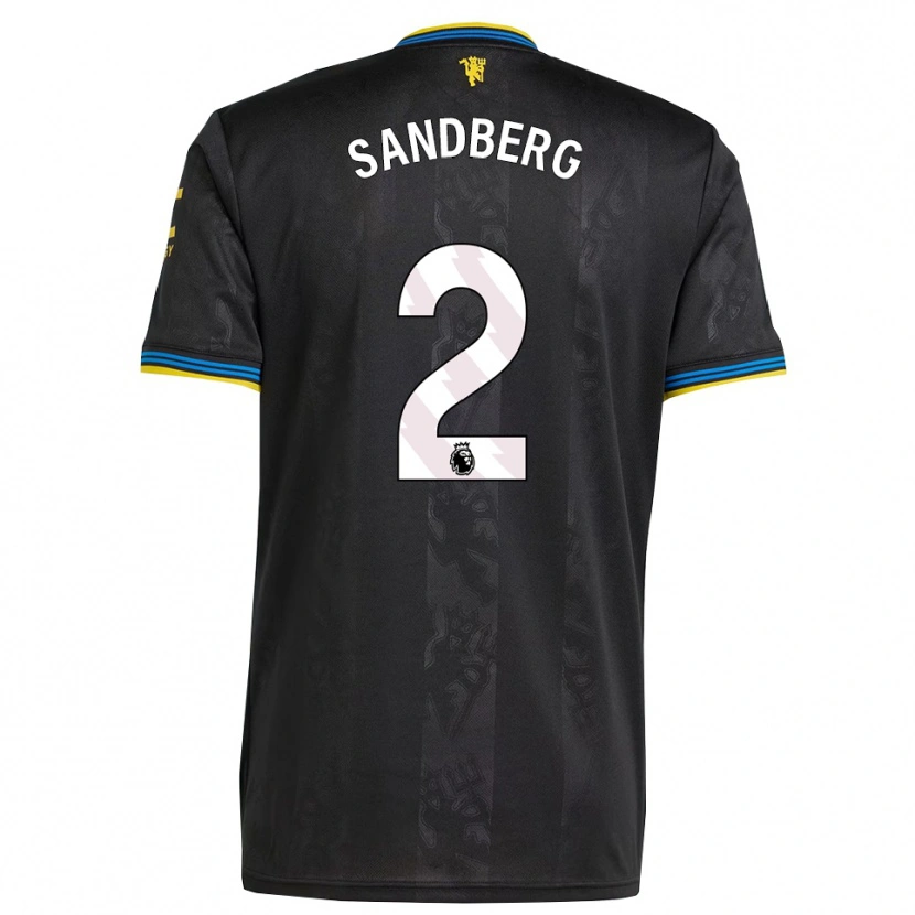 Danxen Herren Anna Sandberg #2 Schwarz Gelb Blau Ausweichtrikot Trikot 2025/26 T-Shirt Schweiz