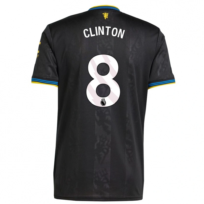 Danxen Herren Grace Clinton #8 Schwarz Gelb Blau Ausweichtrikot Trikot 2025/26 T-Shirt Schweiz
