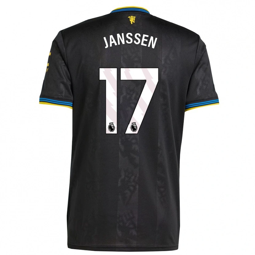 Danxen Herren Dominique Janssen #17 Schwarz Gelb Blau Ausweichtrikot Trikot 2025/26 T-Shirt Schweiz