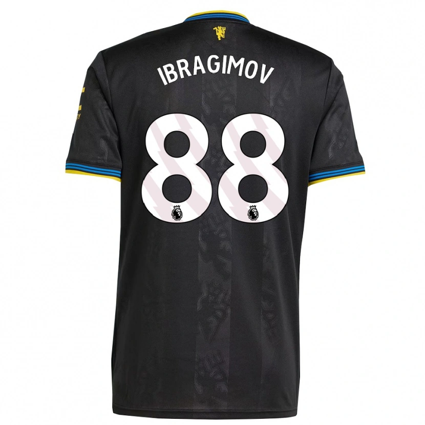 Danxen Herren Amir Ibragimov #88 Schwarz Gelb Blau Ausweichtrikot Trikot 2025/26 T-Shirt Schweiz