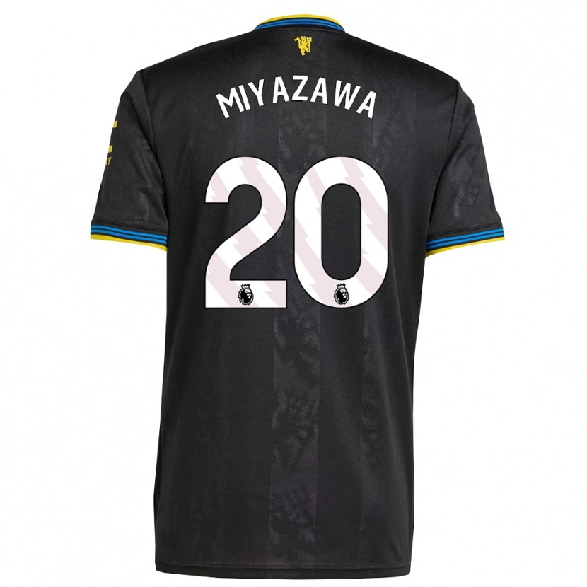 Danxen Herren Hinata Miyazawa #20 Schwarz Gelb Blau Ausweichtrikot Trikot 2025/26 T-Shirt Schweiz
