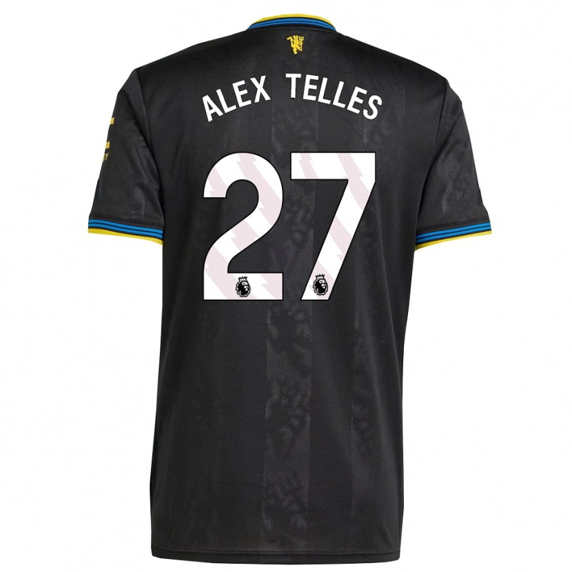 Danxen Herren Alex Nicolao Telles #27 Schwarz Gelb Blau Ausweichtrikot Trikot 2025/26 T-Shirt Schweiz