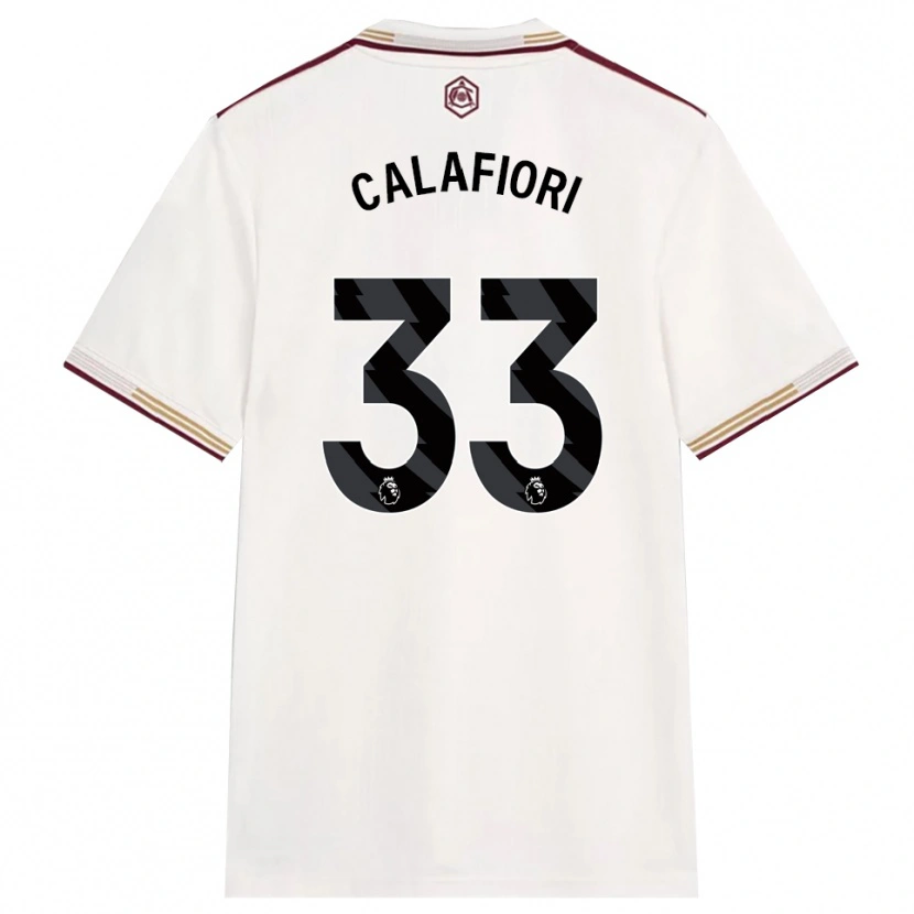Danxen Herren Riccardo Calafiori #33 Creme Weiß Burgunderrot Ausweichtrikot Trikot 2025/26 T-Shirt Schweiz