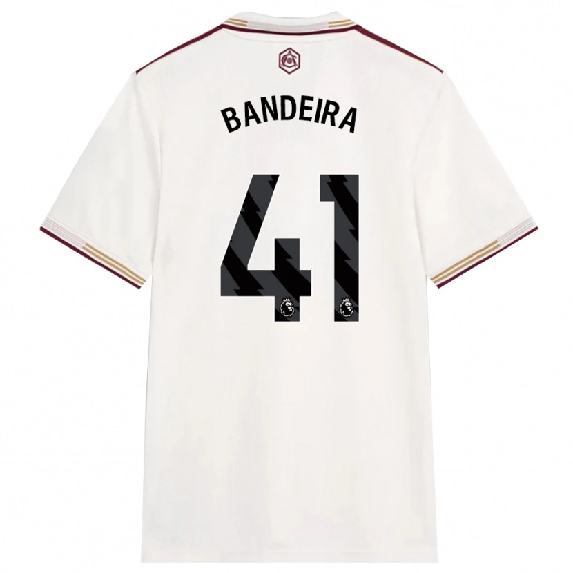 Danxen Herren Mauro Bandeira #41 Creme Weiß Burgunderrot Ausweichtrikot Trikot 2025/26 T-Shirt Schweiz