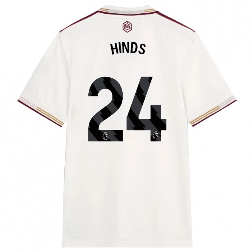 Danxen Herren Taylor Hinds #24 Creme Weiß Burgunderrot Ausweichtrikot Trikot 2025/26 T-Shirt Schweiz