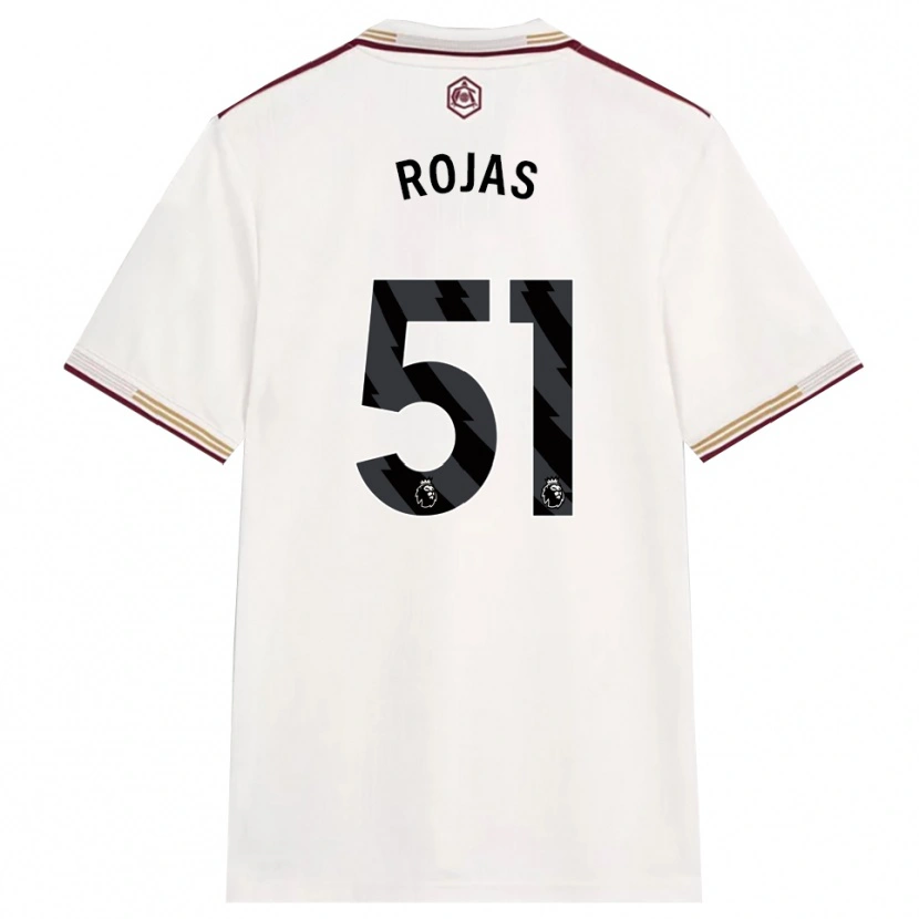Danxen Herren Alexéi Rojas #51 Creme Weiß Burgunderrot Ausweichtrikot Trikot 2025/26 T-Shirt Schweiz