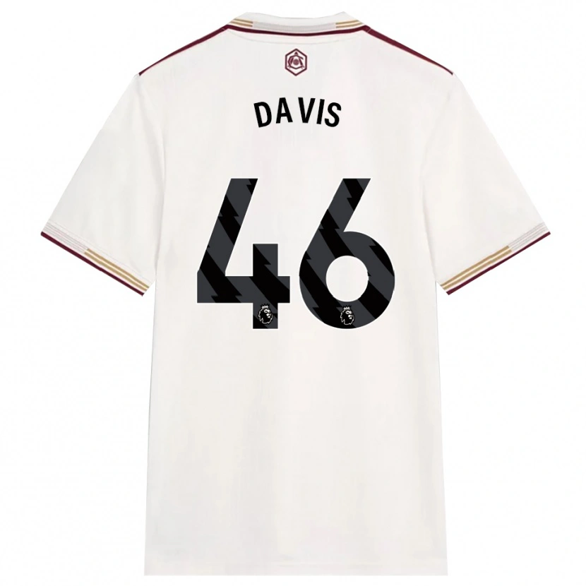 Danxen Herren Timi Davis #46 Creme Weiß Burgunderrot Ausweichtrikot Trikot 2025/26 T-Shirt Schweiz