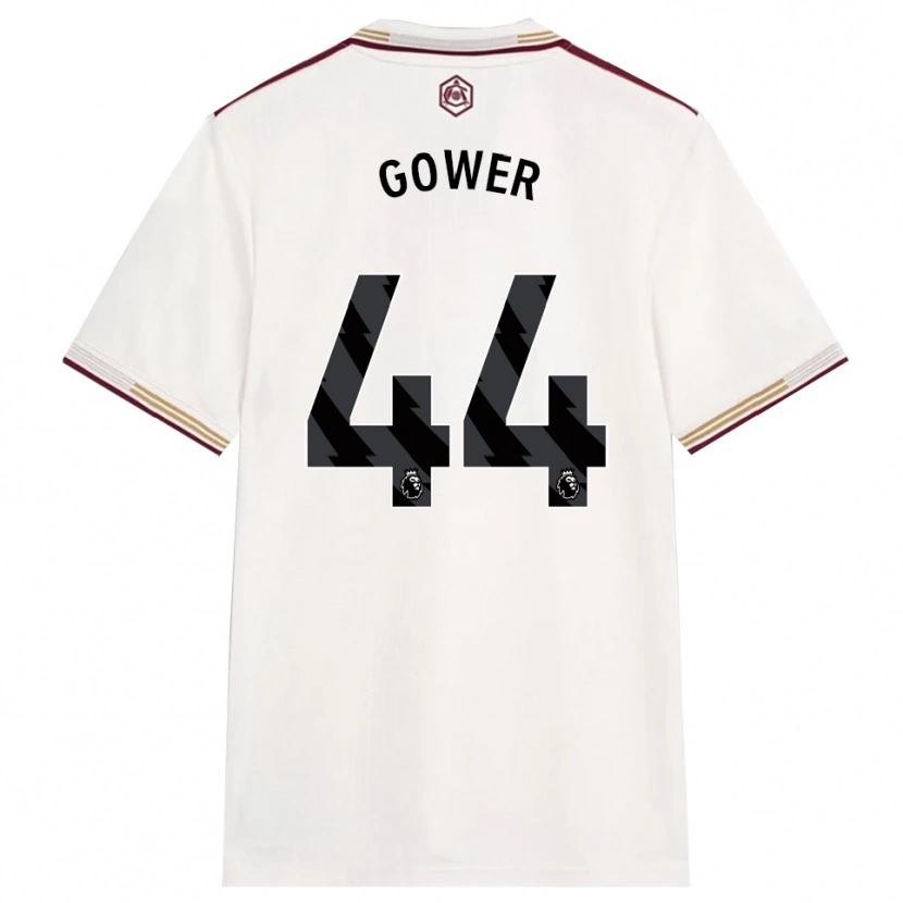 Danxen Herren Jimi Gower #44 Creme Weiß Burgunderrot Ausweichtrikot Trikot 2025/26 T-Shirt Schweiz