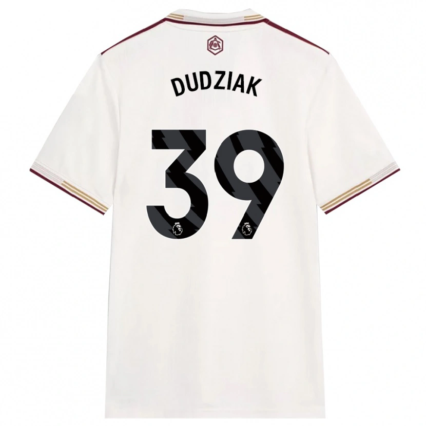 Danxen Herren Harrison Dudziak #39 Creme Weiß Burgunderrot Ausweichtrikot Trikot 2025/26 T-Shirt Schweiz