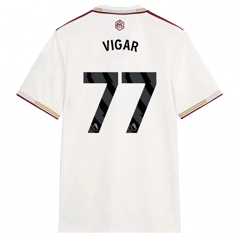 Danxen Herren Billy Vigar #77 Creme Weiß Burgunderrot Ausweichtrikot Trikot 2025/26 T-Shirt Schweiz