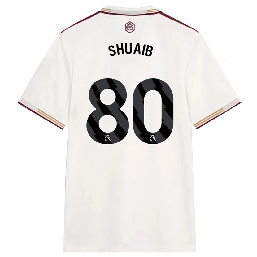 Danxen Herren Zac Shuaib #80 Creme Weiß Burgunderrot Ausweichtrikot Trikot 2025/26 T-Shirt Schweiz