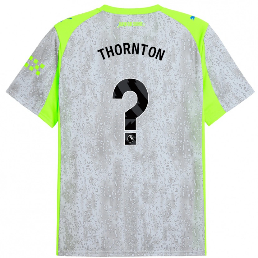 Danxen Herren Archie Thornton #0 Grau Gelb Ausweichtrikot Trikot 2025/26 T-Shirt Schweiz