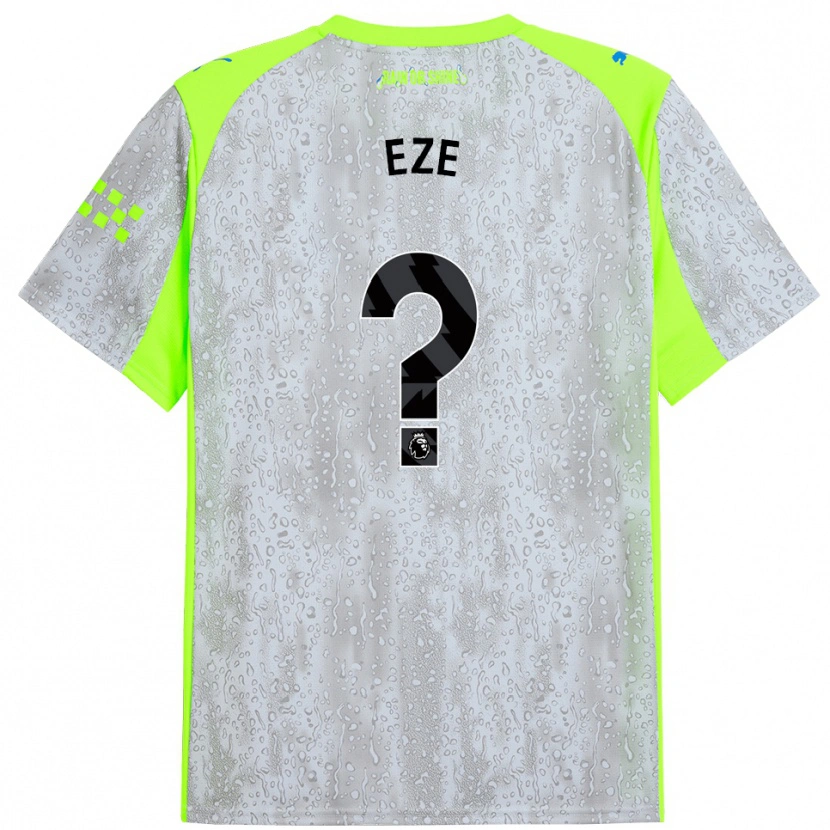 Danxen Herren David Eze #0 Grau Gelb Ausweichtrikot Trikot 2025/26 T-Shirt Schweiz