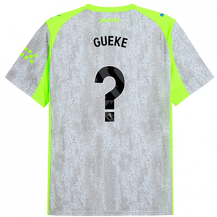 Danxen Herren William Gueke #0 Grau Gelb Ausweichtrikot Trikot 2025/26 T-Shirt Schweiz