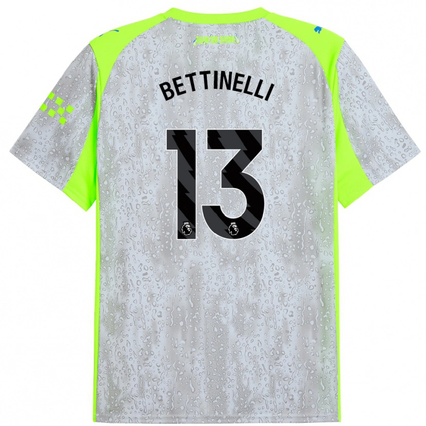 Danxen Herren Marcus Bettinelli #13 Grau Gelb Ausweichtrikot Trikot 2025/26 T-Shirt Schweiz