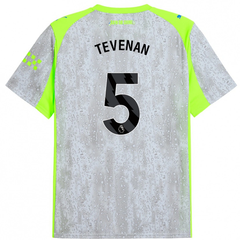 Danxen Herren Oliver Tevenan #5 Grau Gelb Ausweichtrikot Trikot 2025/26 T-Shirt Schweiz