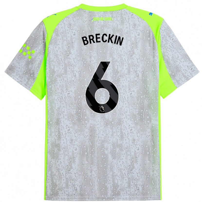 Danxen Herren Kian Breckin #6 Grau Gelb Ausweichtrikot Trikot 2025/26 T-Shirt Schweiz