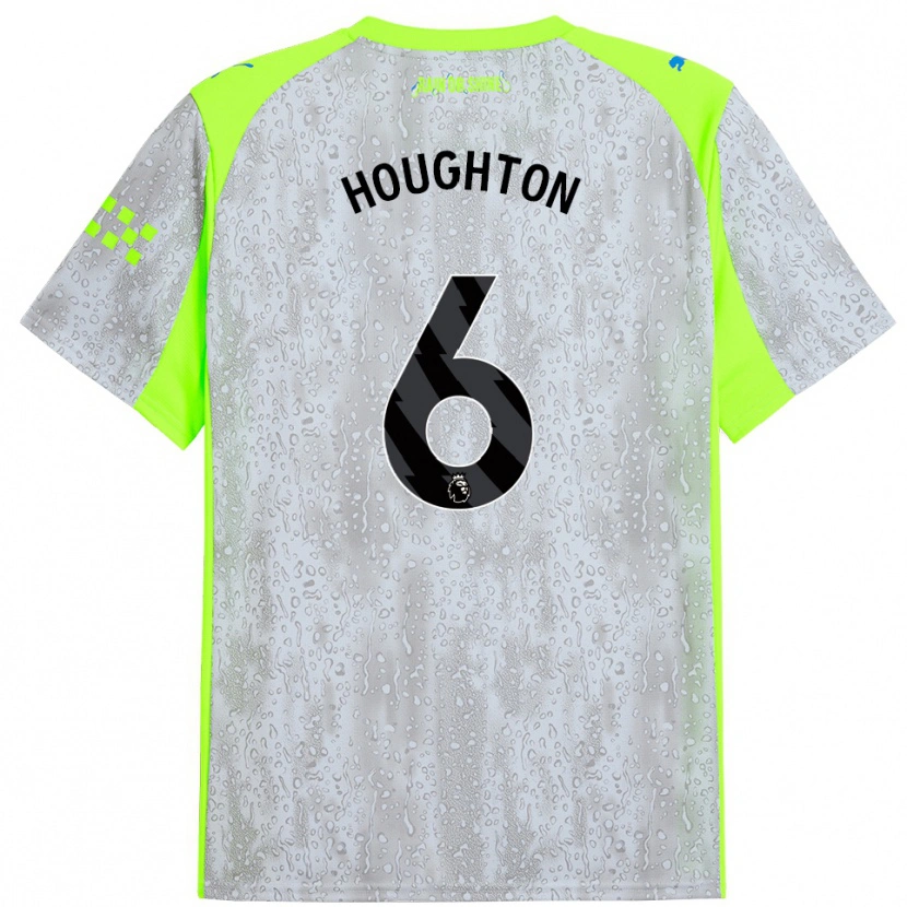 Danxen Herren Steph Houghton #6 Grau Gelb Ausweichtrikot Trikot 2025/26 T-Shirt Schweiz