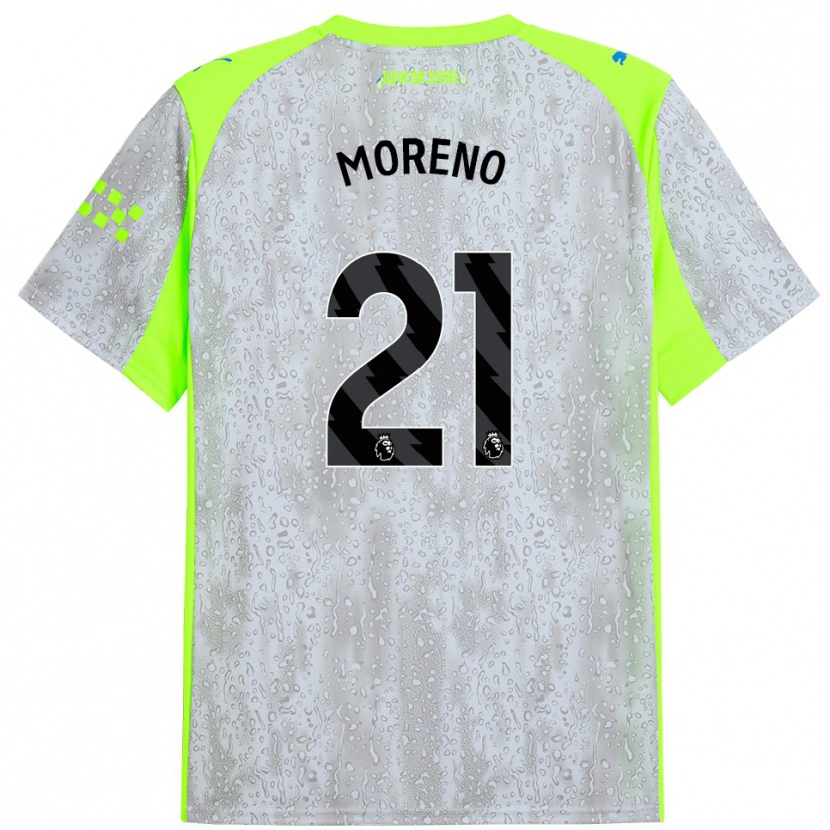 Danxen Herren Marlos Moreno #21 Grau Gelb Ausweichtrikot Trikot 2025/26 T-Shirt Schweiz