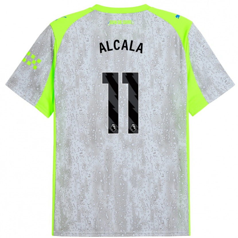 Danxen Herren Álex Alcalá #11 Grau Gelb Ausweichtrikot Trikot 2025/26 T-Shirt Schweiz