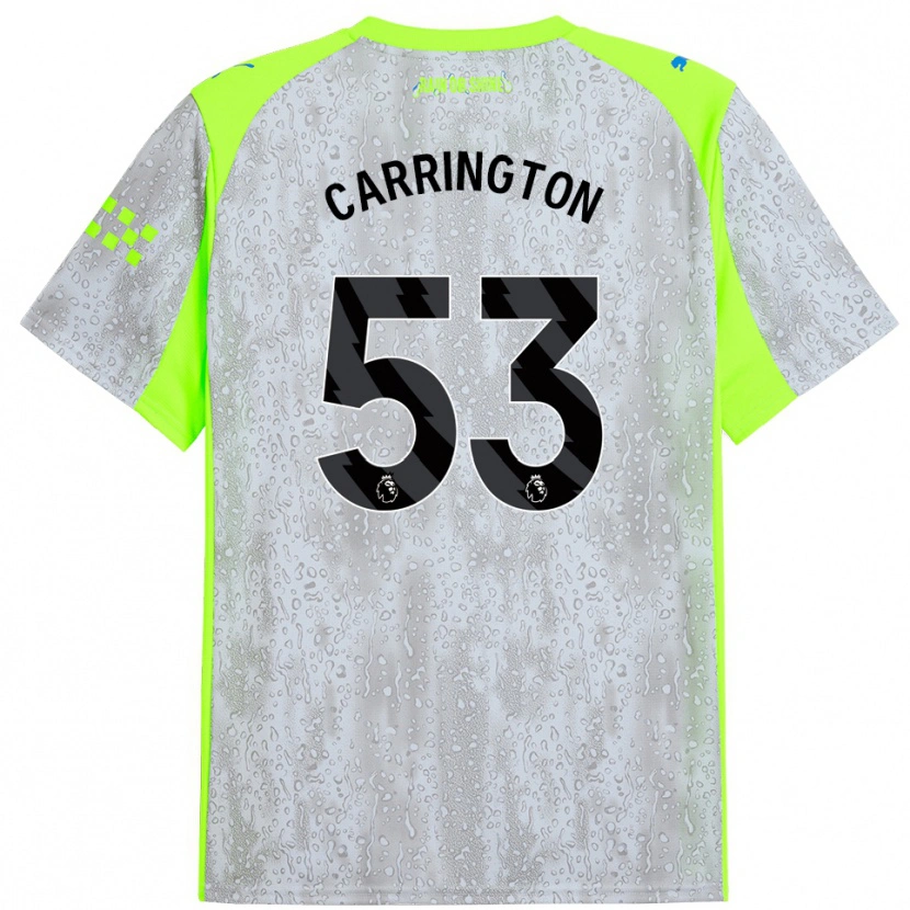 Danxen Herren Ezra Carrington #53 Grau Gelb Ausweichtrikot Trikot 2025/26 T-Shirt Schweiz