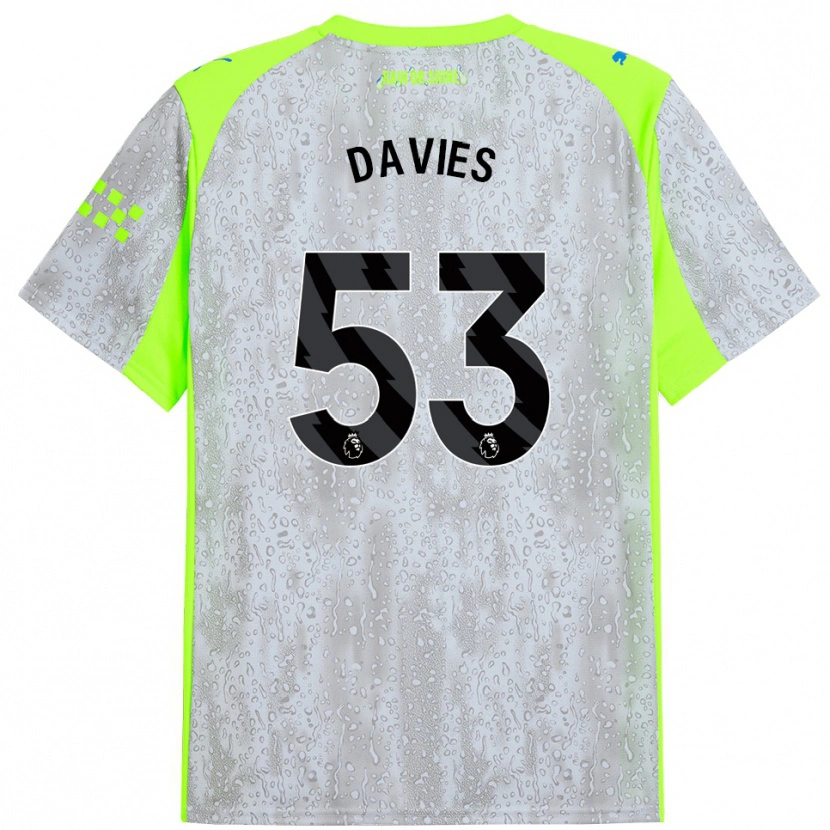 Danxen Herren Mayzee Davies #53 Grau Gelb Ausweichtrikot Trikot 2025/26 T-Shirt Schweiz