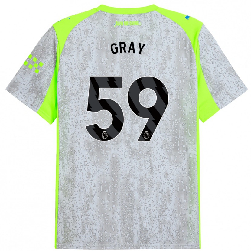 Danxen Herren Charlie Gray #59 Grau Gelb Ausweichtrikot Trikot 2025/26 T-Shirt Schweiz
